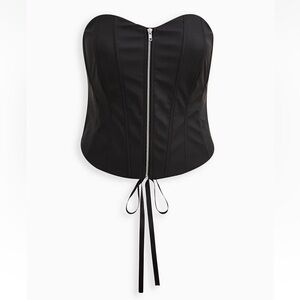 Torrid Women's Lightweight Ponte Zip Front Corset BNWT Size 2